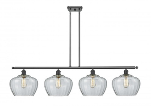 Fenton - 4 Light - 49 inch - Matte Black - Stem hung - Island Light (3442|516-4I-BK-G92-L)