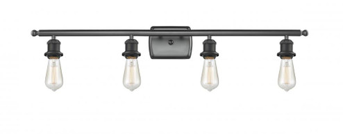 Bare Bulb - 4 Light - 36 inch - Matte Black - Bath Vanity Light (3442|516-4W-BK)