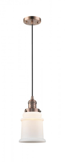 Canton - 1 Light - 6 inch - Antique Copper - Cord hung - Mini Pendant (3442|201C-AC-G181-LED)