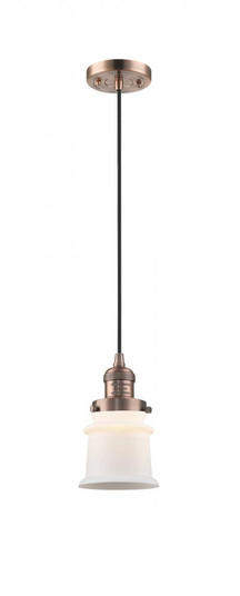 Canton - 1 Light - 5 inch - Antique Copper - Cord hung - Mini Pendant (3442|201C-AC-G181S-LED)