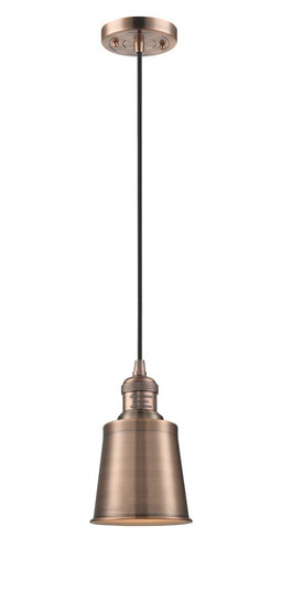 Addison - 1 Light - 5 inch - Antique Copper - Cord hung - Mini Pendant (3442|201C-AC-M9-AC-LED)