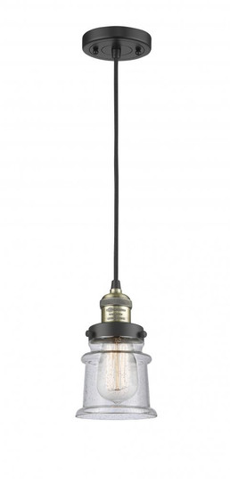 Canton - 1 Light - 5 inch - Black Antique Brass - Cord hung - Mini Pendant (3442|201C-BAB-G184S)