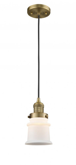 Canton - 1 Light - 5 inch - Brushed Brass - Cord hung - Mini Pendant (3442|201C-BB-G181S-LED)