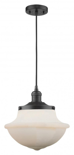 Oxford - 1 Light - 12 inch - Matte Black - Cord hung - Mini Pendant (3442|201C-BK-G541-LED)