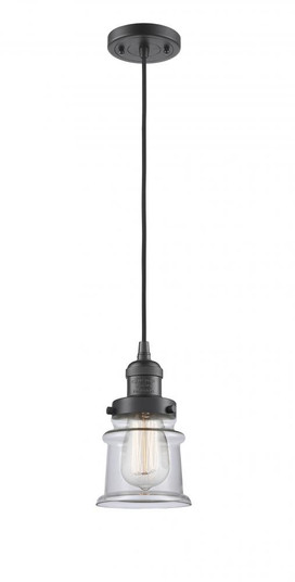 Canton - 1 Light - 5 inch - Oil Rubbed Bronze - Cord hung - Mini Pendant (3442|201C-OB-G182S)