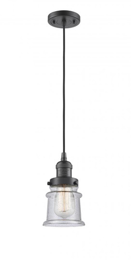 Canton - 1 Light - 5 inch - Oil Rubbed Bronze - Cord hung - Mini Pendant (3442|201C-OB-G184S)