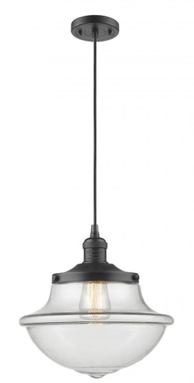 Oxford - 1 Light - 12 inch - Oil Rubbed Bronze - Cord hung - Mini Pendant (3442|201C-OB-G542-LED)