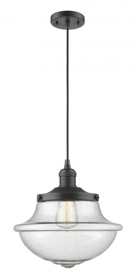 Oxford - 1 Light - 12 inch - Oil Rubbed Bronze - Cord hung - Mini Pendant (3442|201C-OB-G544-LED)