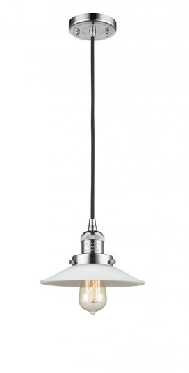 Halophane - 1 Light - 9 inch - Polished Chrome - Cord hung - Mini Pendant (3442|201C-PC-G1)