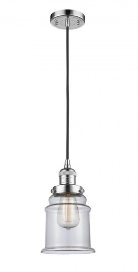 Canton - 1 Light - 6 inch - Polished Chrome - Cord hung - Mini Pendant (3442|201C-PC-G182-LED)