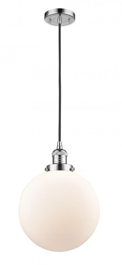 Beacon - 1 Light - 10 inch - Polished Chrome - Cord hung - Mini Pendant (3442|201C-PC-G201-10)