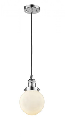 Beacon - 1 Light - 6 inch - Polished Chrome - Cord hung - Mini Pendant (3442|201C-PC-G201-6)