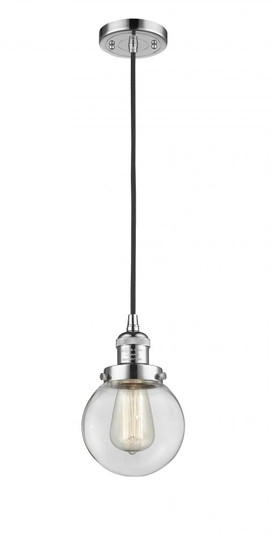 Beacon - 1 Light - 6 inch - Polished Chrome - Cord hung - Mini Pendant (3442|201C-PC-G202-6)