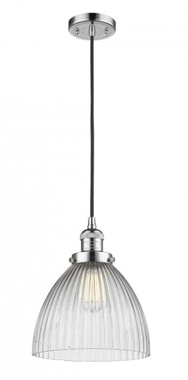 Seneca Falls - 1 Light - 10 inch - Polished Chrome - Cord hung - Mini Pendant (3442|201C-PC-G222-LED)