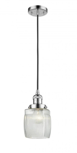 Colton - 1 Light - 6 inch - Polished Chrome - Cord hung - Mini Pendant (3442|201C-PC-G302)