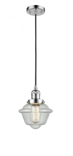 Oxford - 1 Light - 7 inch - Polished Chrome - Cord hung - Mini Pendant (3442|201C-PC-G534-LED)