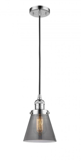 Cone - 1 Light - 6 inch - Polished Chrome - Cord hung - Mini Pendant (3442|201C-PC-G63)