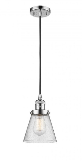 Cone - 1 Light - 6 inch - Polished Chrome - Cord hung - Mini Pendant (3442|201C-PC-G64)