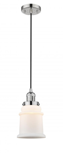 Canton - 1 Light - 6 inch - Polished Nickel - Cord hung - Mini Pendant (3442|201C-PN-G181)
