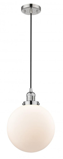 Beacon - 1 Light - 10 inch - Polished Nickel - Cord hung - Mini Pendant (3442|201C-PN-G201-10-LED)