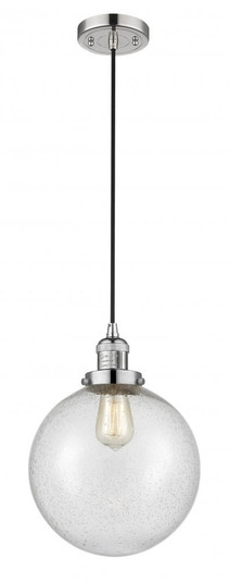 Beacon - 1 Light - 10 inch - Polished Nickel - Cord hung - Mini Pendant (3442|201C-PN-G204-10)