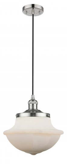 Oxford - 1 Light - 12 inch - Polished Nickel - Cord hung - Mini Pendant (3442|201C-PN-G541)