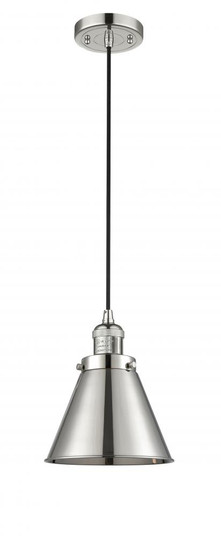 Appalachian - 1 Light - 8 inch - Polished Nickel - Cord hung - Mini Pendant (3442|201C-PN-M13-PN-LED)