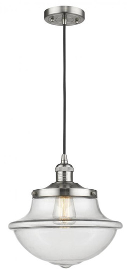 Oxford - 1 Light - 12 inch - Brushed Satin Nickel - Cord hung - Mini Pendant (3442|201C-SN-G542-LED)
