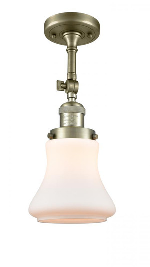 Bellmont - 1 Light - 6 inch - Antique Brass - Adjustable Semi-Flush Mount (3442|201F-AB-G191-LED)