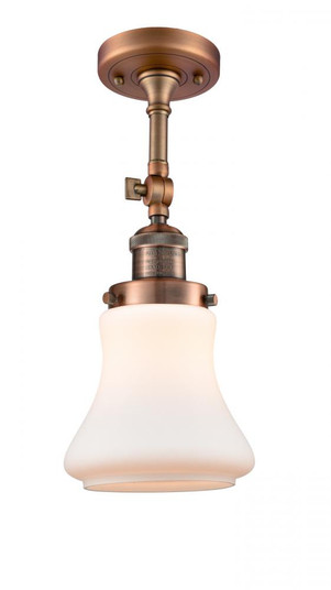 Bellmont - 1 Light - 6 inch - Antique Copper - Adjustable Semi-Flush Mount (3442|201F-AC-G191-LED)