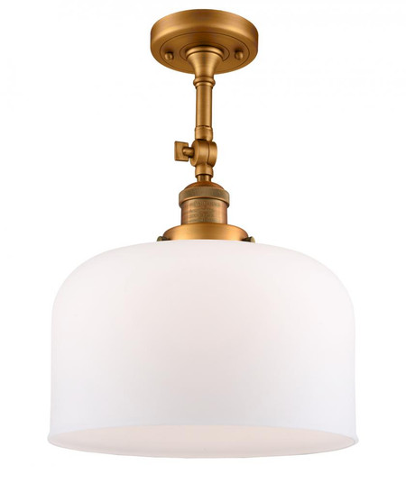 Bell - 1 Light - 12 inch - Brushed Brass - Adjustable Semi-Flush Mount (3442|201F-BB-G71-L-LED)