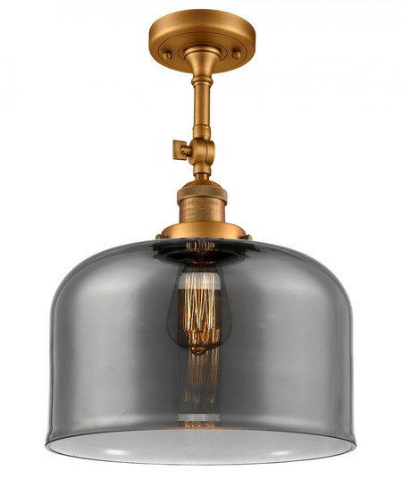 Bell - 1 Light - 12 inch - Brushed Brass - Adjustable Semi-Flush Mount (3442|201F-BB-G73-L-LED)
