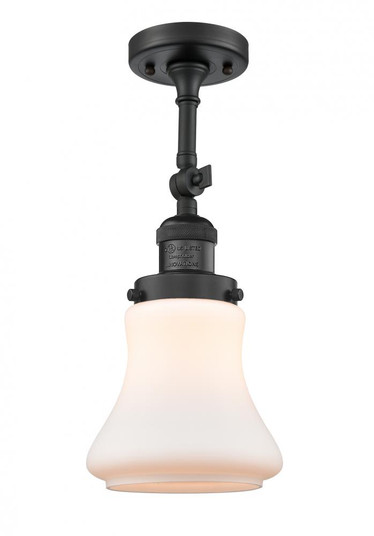 Bellmont - 1 Light - 6 inch - Matte Black - Adjustable Semi-Flush Mount (3442|201F-BK-G191)
