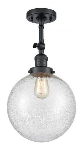 Beacon - 1 Light - 10 inch - Matte Black - Adjustable Semi-Flush Mount (3442|201F-BK-G204-10-LED)