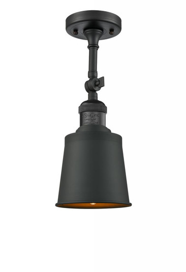 Addison - 1 Light - 5 inch - Matte Black - Adjustable Semi-Flush Mount (3442|201F-BK-M9-BK-LED)