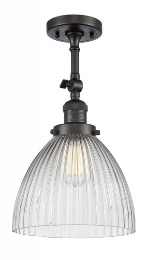 Seneca Falls - 1 Light - 10 inch - Oil Rubbed Bronze - Adjustable Semi-Flush Mount (3442|201F-OB-G222)