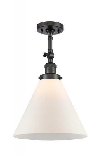 Cone - 1 Light - 12 inch - Oil Rubbed Bronze - Adjustable Semi-Flush Mount (3442|201F-OB-G41-L)
