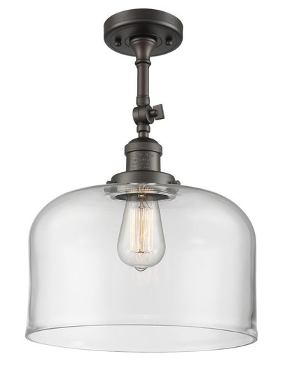 Bell - 1 Light - 12 inch - Oil Rubbed Bronze - Adjustable Semi-Flush Mount (3442|201F-OB-G72-L)