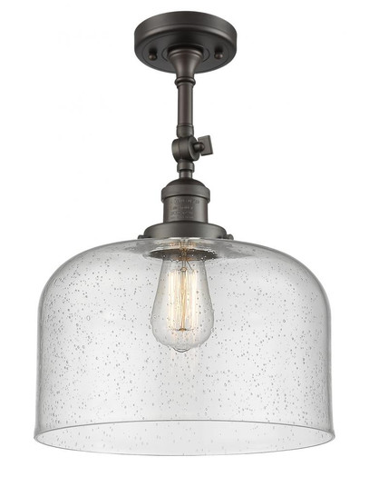 Bell - 1 Light - 12 inch - Oil Rubbed Bronze - Adjustable Semi-Flush Mount (3442|201F-OB-G74-L-LED)