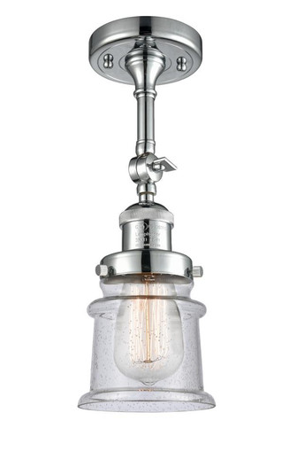 Canton - 1 Light - 5 inch - Polished Chrome - Adjustable Semi-Flush Mount (3442|201F-PC-G184S-LED)