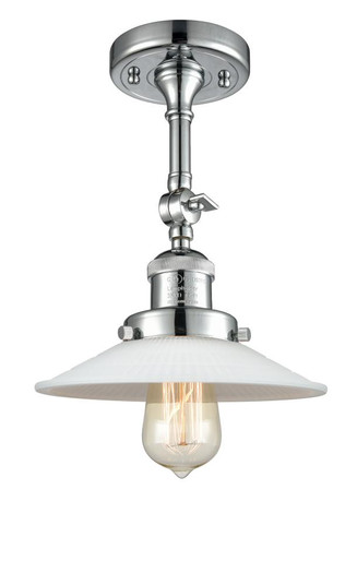 Halophane - 1 Light - 9 inch - Polished Chrome - Adjustable Semi-Flush Mount (3442|201F-PC-G1-LED)
