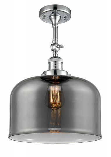 Bell - 1 Light - 12 inch - Polished Chrome - Adjustable Semi-Flush Mount (3442|201F-PC-G73-L)