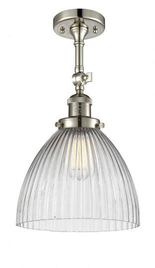 Seneca Falls - 1 Light - 10 inch - Polished Nickel - Adjustable Semi-Flush Mount (3442|201F-PN-G222)