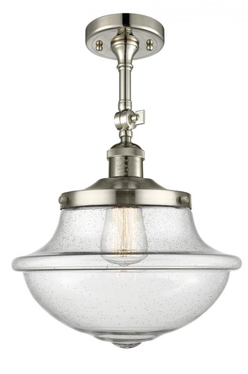 Oxford - 1 Light - 12 inch - Polished Nickel - Adjustable Semi-Flush Mount (3442|201F-PN-G544-LED)