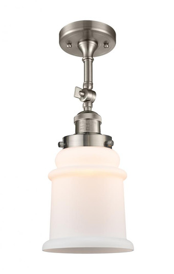 Canton - 1 Light - 6 inch - Brushed Satin Nickel - Adjustable Semi-Flush Mount (3442|201F-SN-G181)