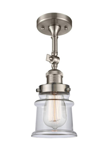 Canton - 1 Light - 5 inch - Brushed Satin Nickel - Adjustable Semi-Flush Mount (3442|201F-SN-G182S)