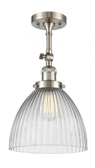 Seneca Falls - 1 Light - 10 inch - Brushed Satin Nickel - Adjustable Semi-Flush Mount (3442|201F-SN-G222)