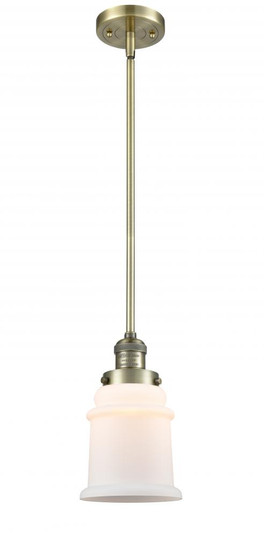 Canton - 1 Light - 7 inch - Antique Brass - Stem Hung - Mini Pendant (3442|201S-AB-G181-LED)