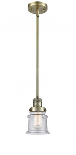 Canton - 1 Light - 5 inch - Antique Brass - Stem Hung - Mini Pendant (3442|201S-AB-G184S)