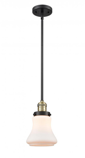 Bellmont - 1 Light - 7 inch - Black Antique Brass - Stem Hung - Mini Pendant (3442|201S-BAB-G191-LED)